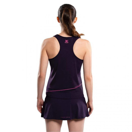 Camiseta Nox Pro Morado Oscuro Rosa Mujer