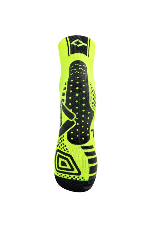 Calcetin Floky Multisport Corto Amarillo Fluor (1-Pack)