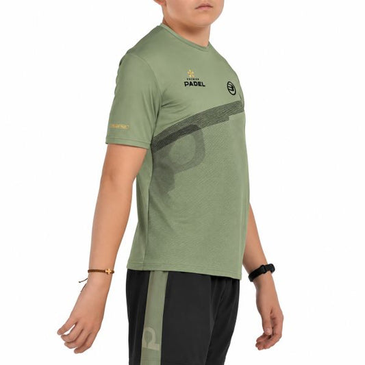Camiseta Bullpadel Premier Padel Patos Kaki Junior