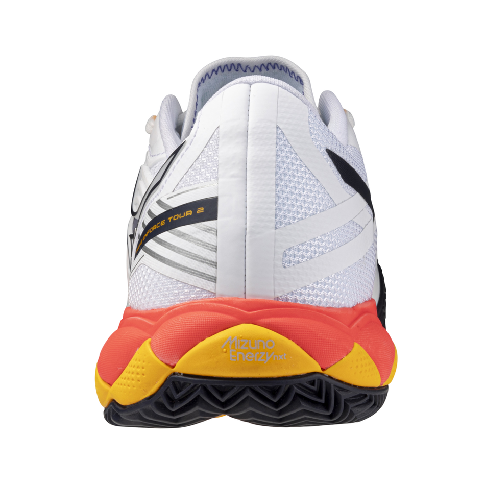 Zapatillas Mizuno Wave Enforce Tour 2 Clay Blanco Azul Coral
