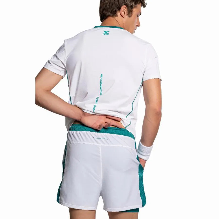 Short Nox Pro Blanco Verde Ivy