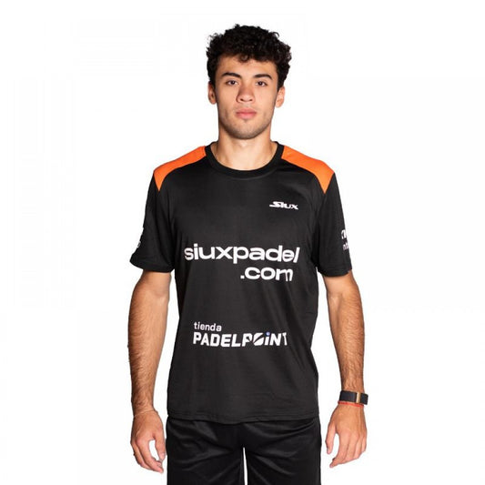 Camiseta Siux Leo Augsburger Fenix Oficial Negro Naranja