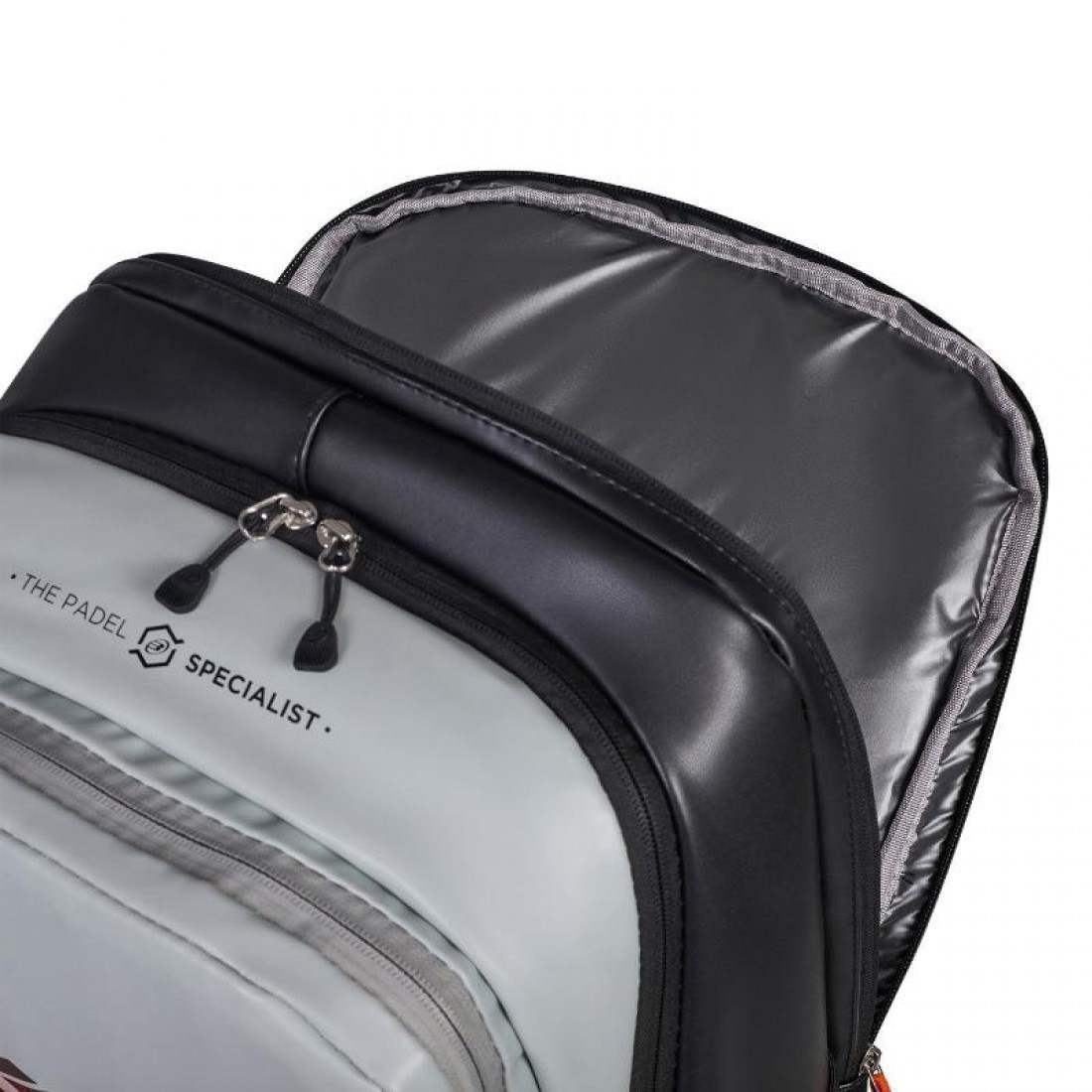 Mochila Bullpadel Paquito Navarro Hack BPM26002 Gris Verdoso
