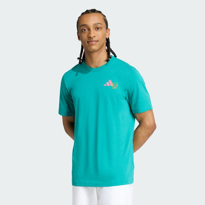 Camiseta Adidas Padel Graphic Azul Teal