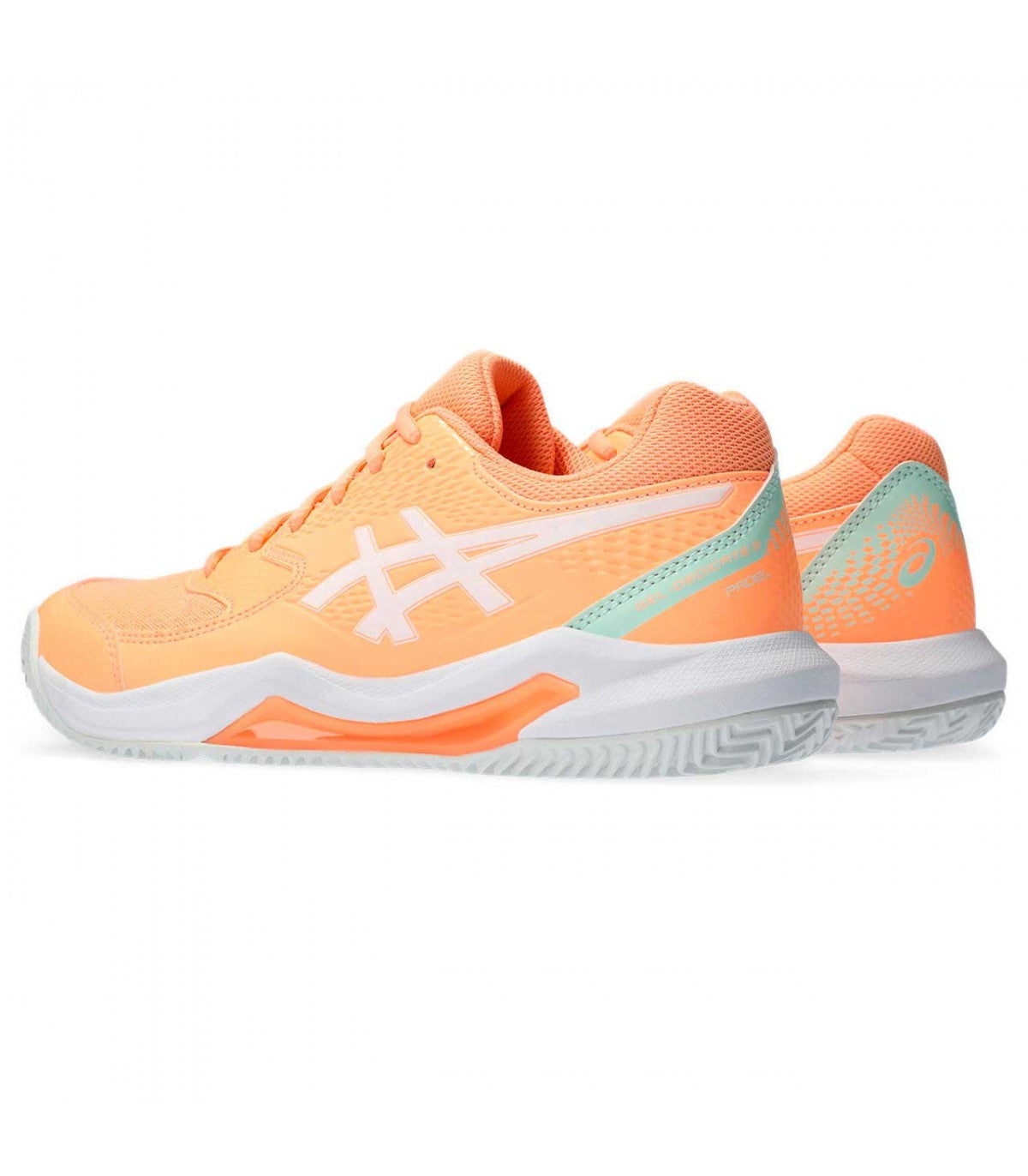 Zapatillas Asics Gel Dedicate 8 Padel Naranja Blanco Mujer