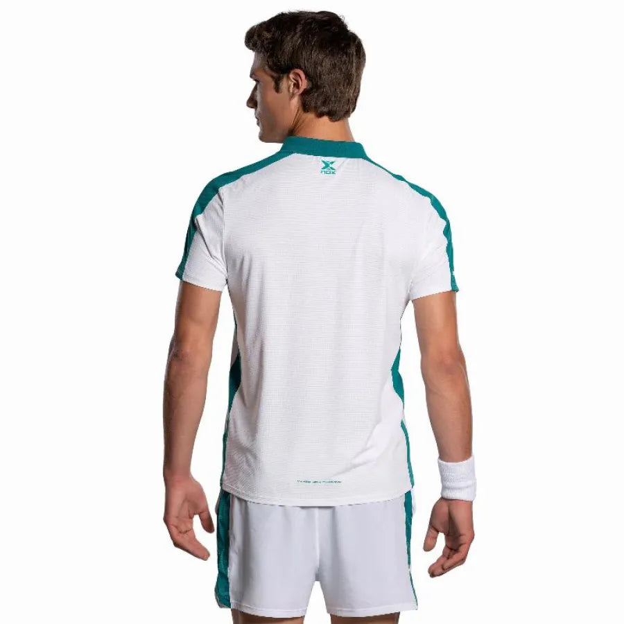 Polo Nox Pro Blanco Verde Ivy