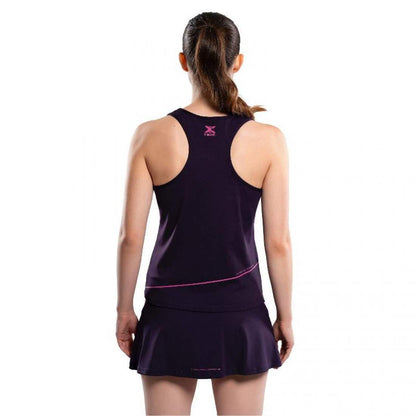 Camiseta Nox Pro Morado Oscuro Rosa Mujer