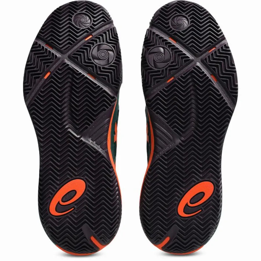 Zapatillas Asics Gel Resolution X Padel Verde Naranja
