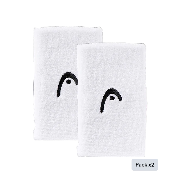 Muñequeras Head Blanco (2-Pack)