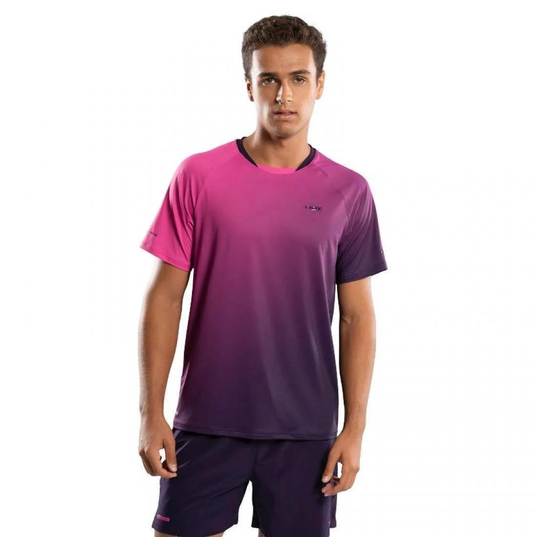 Camiseta Nox Pro Morado Rosa Degradado