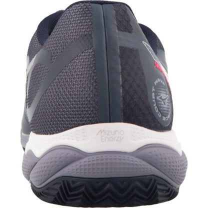 Zapatillas de Pádel Mizuno Wave Enforce Court Clay Gris Blanco Azul