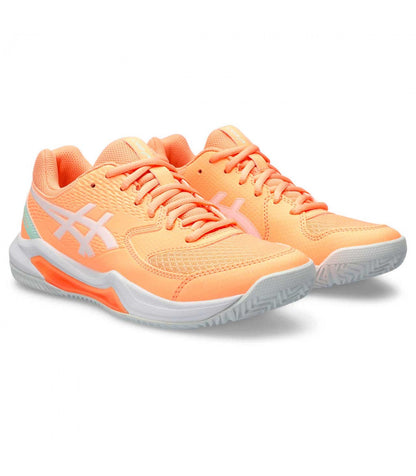 Zapatillas Asics Gel Dedicate 8 Padel Naranja Blanco Mujer