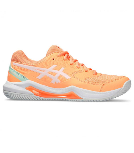 Zapatillas Asics Gel Dedicate 8 Padel Naranja Blanco Mujer