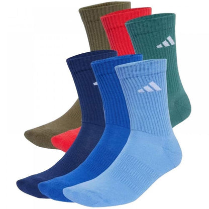 Calcetines Adidas Cushioned Crew Azul Oscuro (6-Pack)