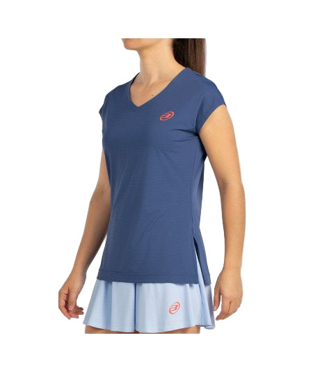 Camiseta Bullpadel Covelo Azul Sombra