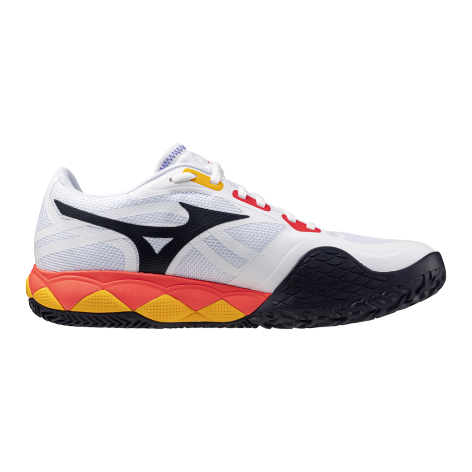 Zapatillas Mizuno Wave Enforce Tour 2 Clay Blanco Azul Coral
