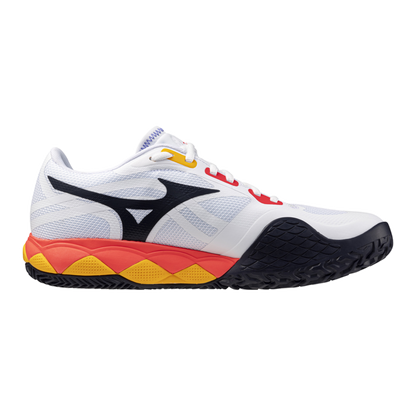 Zapatillas Mizuno Wave Enforce Tour 2 Clay Blanco Azul Coral