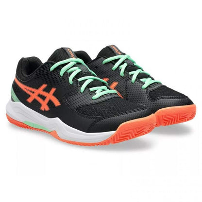 Zapatillas Asics Gel Dedicate 8 Padel GS Negro Coral Junior