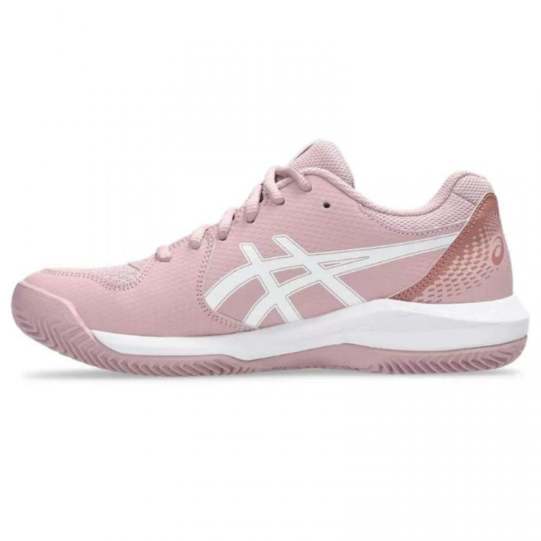 Zapatillas Asics Gel Dedicate 8 Clay Rosa Morganita Blanco Mujer