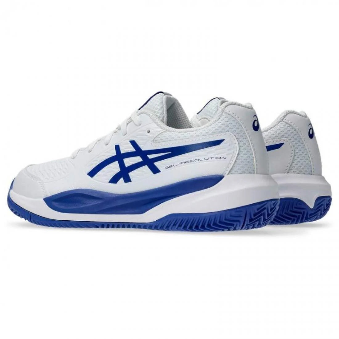 Zapatillas Asics Gel Resolution X Clay GS Blanco Azul Cobalto Junior