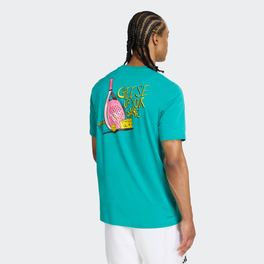 Camiseta Adidas Padel Graphic Azul Teal
