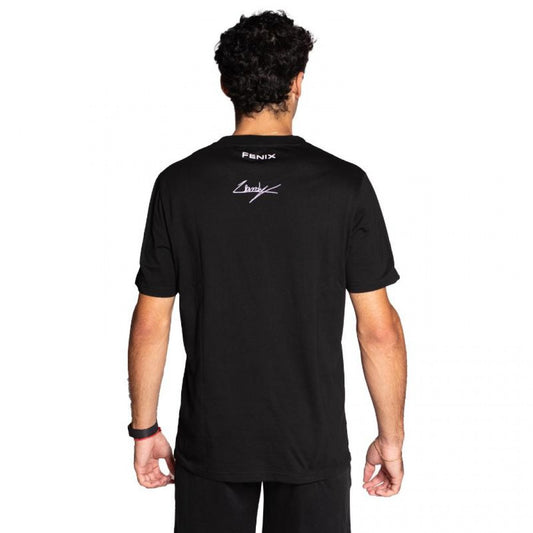 Camiseta Siux Leo Augsburger Fenix Negro Naranja