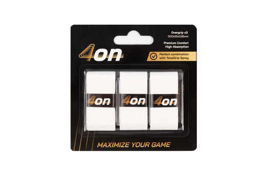 Blister 4on Overgrips Premium Comfort Blanco 3 Unidades