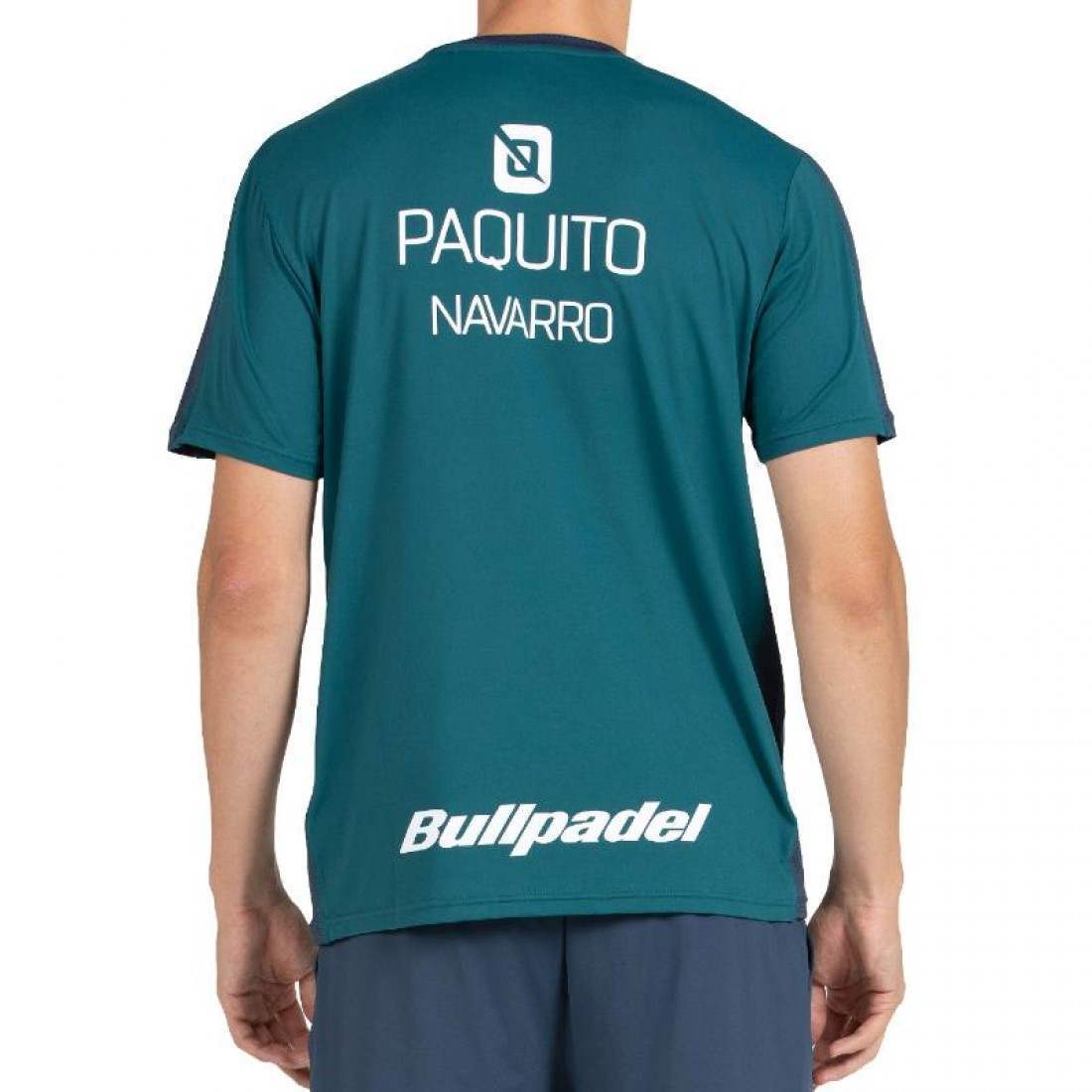 Camiseta Bullpadel Paquito Navarro 25I Verde Oscuro