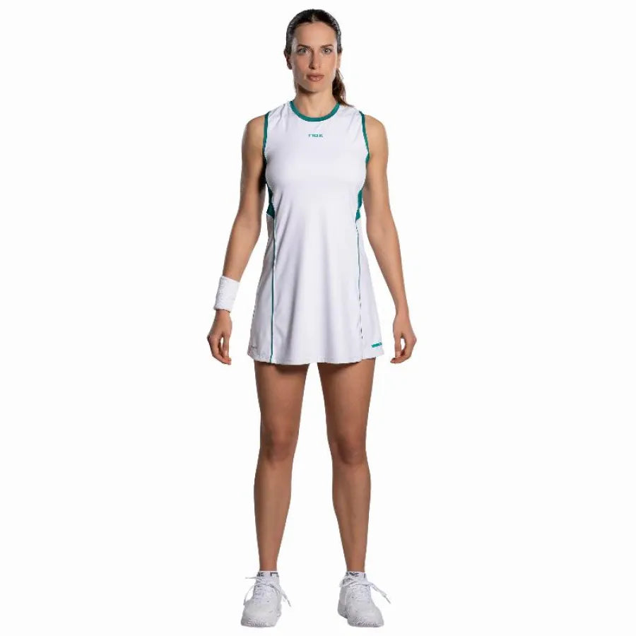 Vestido Nox Pro Blanco Verde Ivy