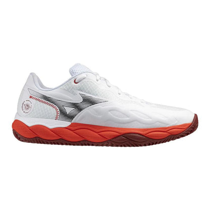 Zapatillas de Pádel Mizuno Wave Enforce Court Clay Blanco Rojo
