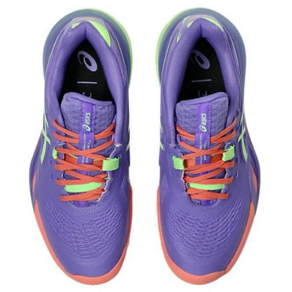 Zapatillas Asics Gel Resolution X Padel Purpura Verde Mujer