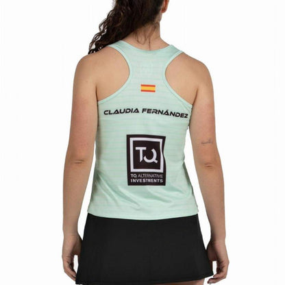 Camiseta Bullpadel Claudia Fernandez Premier Padel Adies Verde Agua