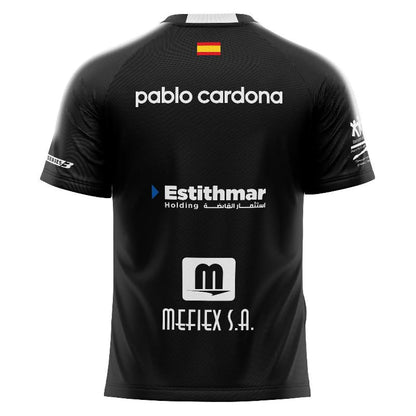 Camiseta Bullpadel Pablo Cardona Montse Negro