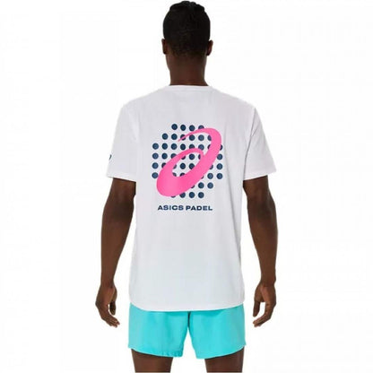 Camiseta Asics Padel Court Graphic SS Top Blanco