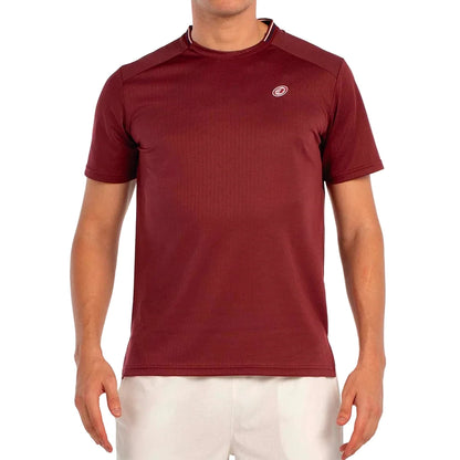 Camiseta Bullpadel Acrux Vino Burdeos
