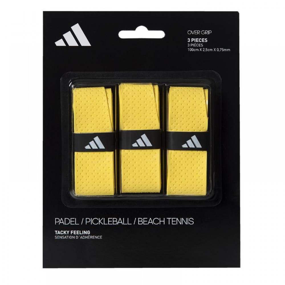 Blister Overgrips Adidas Tacky Feeling Amarillo 3 Unidades