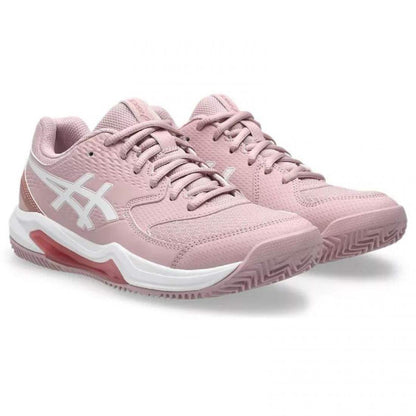 Zapatillas Asics Gel Dedicate 8 Clay Rosa Morganita Blanco Mujer