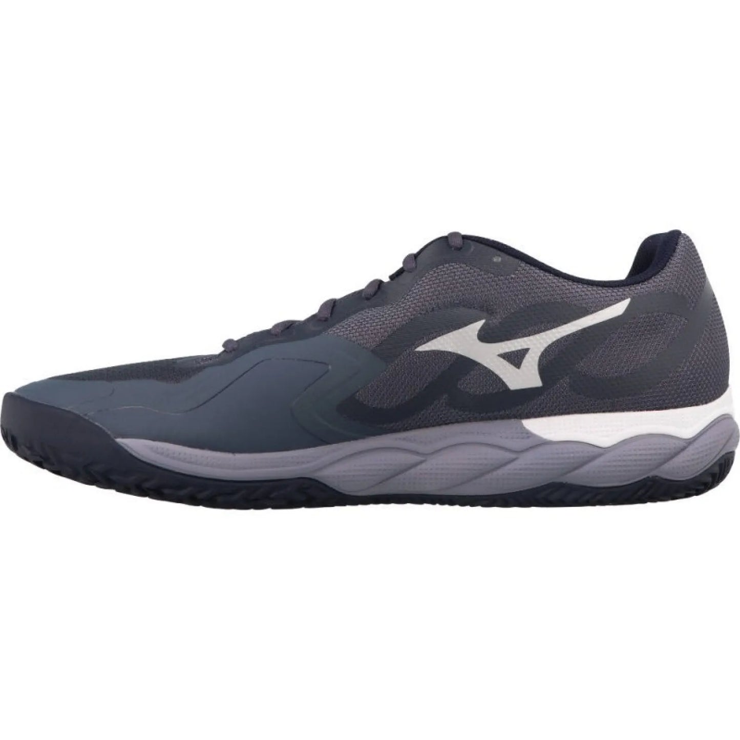 Zapatillas de Pádel Mizuno Wave Enforce Court Clay Gris Blanco Azul
