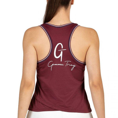 Camiseta Bullpadel Gemma Triay 25I Vino Burdeos