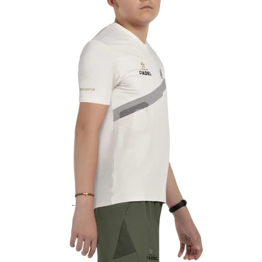 Camiseta Bullpadel Premier Padel Patos Crudo Junior