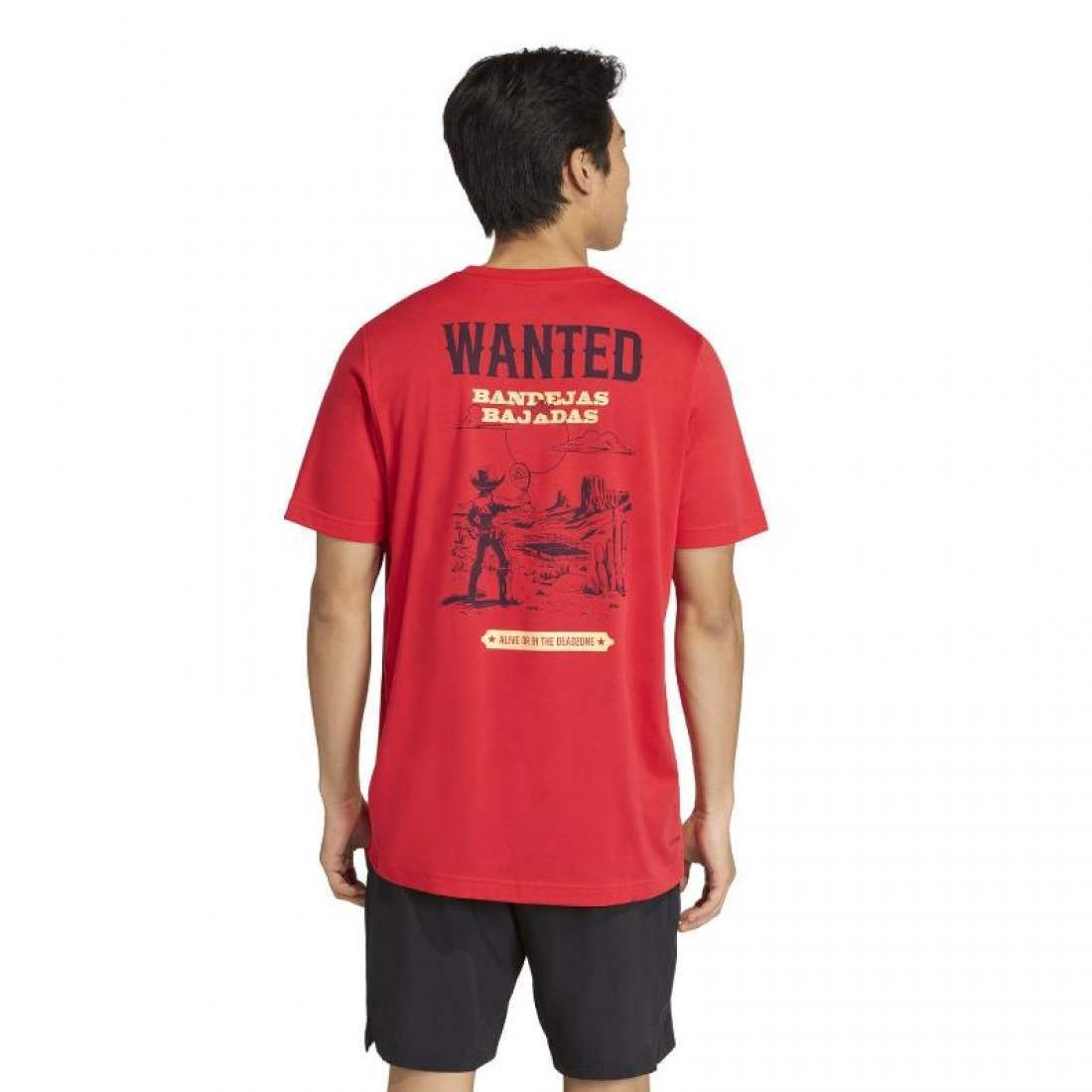 Camiseta Adidas Wanted Graphic Rojo
