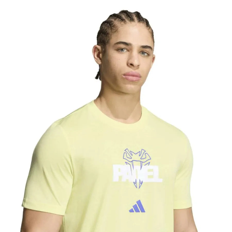 Camiseta Adidas Padel Graphic Verde Lima