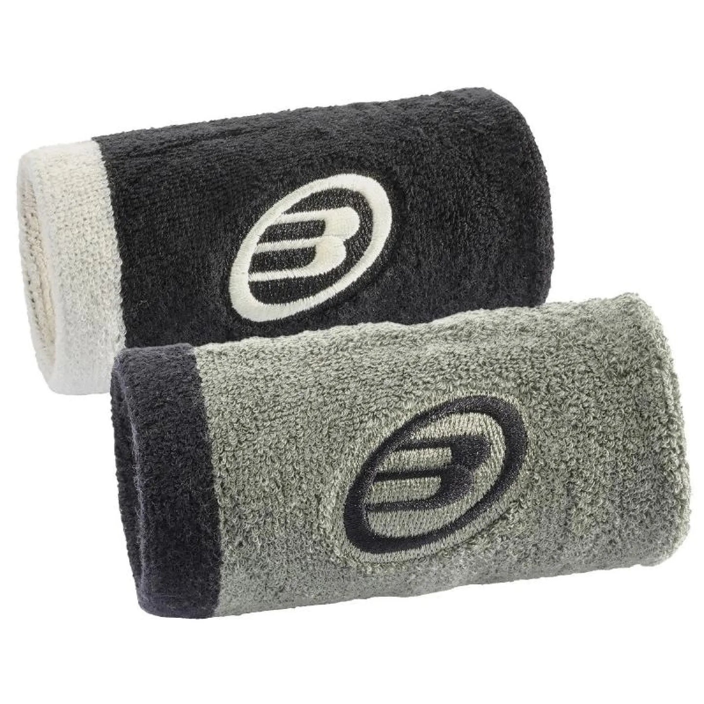 Muñequeras Bullpadel Premier Padel BPMU-PMR2607 Kaki Negro (2-Pack)