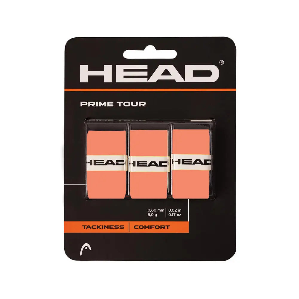 Overgrips Head Prime Tour Salmon 3 Unidades